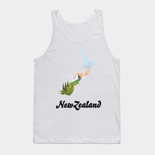 New Zealand map Tank Top